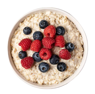 Overnight oats with berries