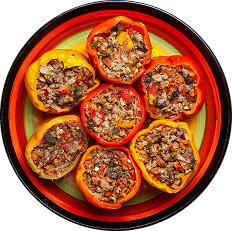 Stuffed Peppers + Quinoa