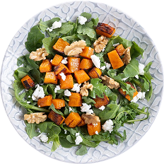 Sweet Potato + Spinach Salad
