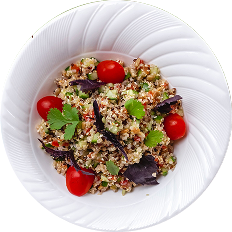 Quinoa Salad with Chickpeas & Pumpkin Seeds