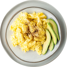 Scrambled Eggs + Avocado